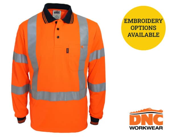 Hi-Vis X Back Biomotion L/S Polo