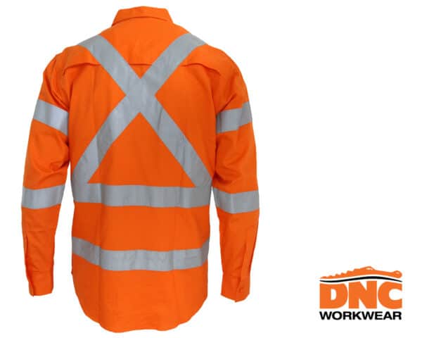 Hi-Vis X Back 3-Way Vented Biomotion L/S Shirt - Image 2