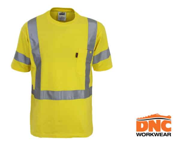 Hi-Vis Cotton Taped S/S Shirt Yellow