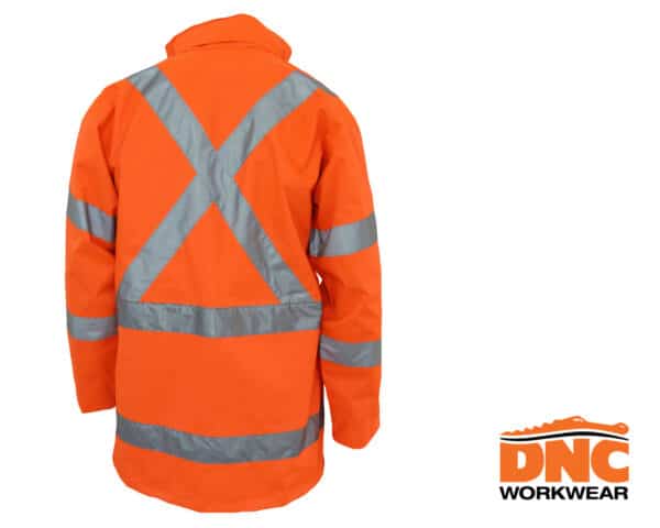 Hi-Vis X Back Biomotion L/S Rain Jacket - Image 2