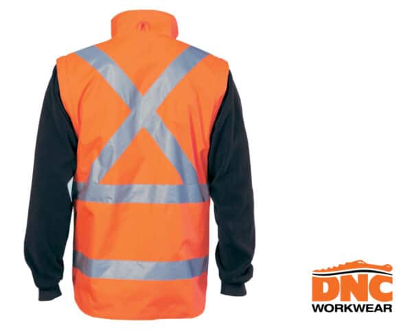Hi-Vis X Back D/N 6-in-1 L/S Jacket - Image 2