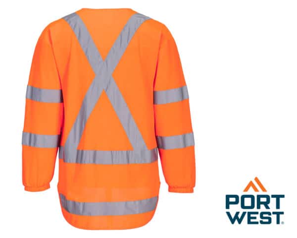 Hi-Vis X Back TTMC L/S Vest - Image 2