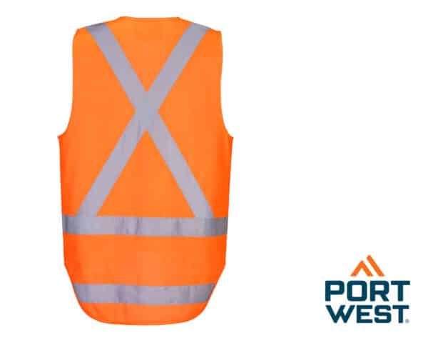 Hi-Vis X Back TTMC Sleeveless Vest - Image 2