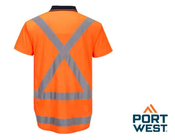 Hi-Vis X Back TTMC S/S Polo - Image 2