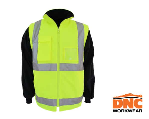 Hi-Vis D/N Reversible Vest Yellow